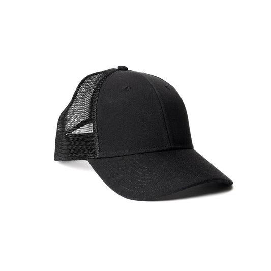 recycled-poly-low-profile-trucker-hat-a4 Web_PDP-LowProfileTruckerHat_Studio_Front_Black.jpg